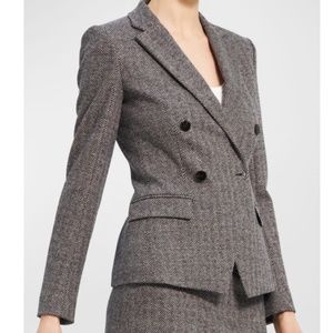 NWT $475 Theory Abbot Double-Breasted Angled Jacket in size 2!